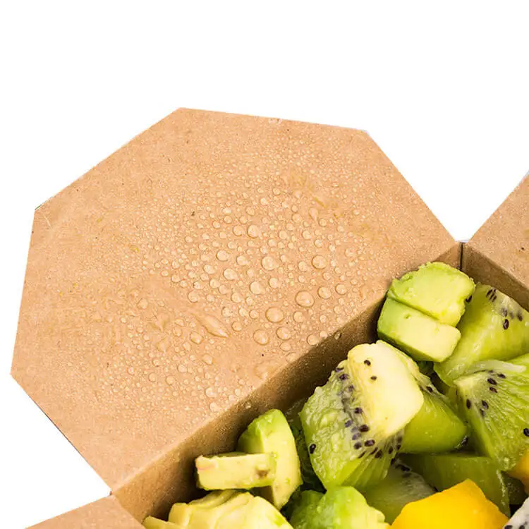 For Noodles Kraft Containers Fast Meal Take Away Packaging Box Paper Food Container