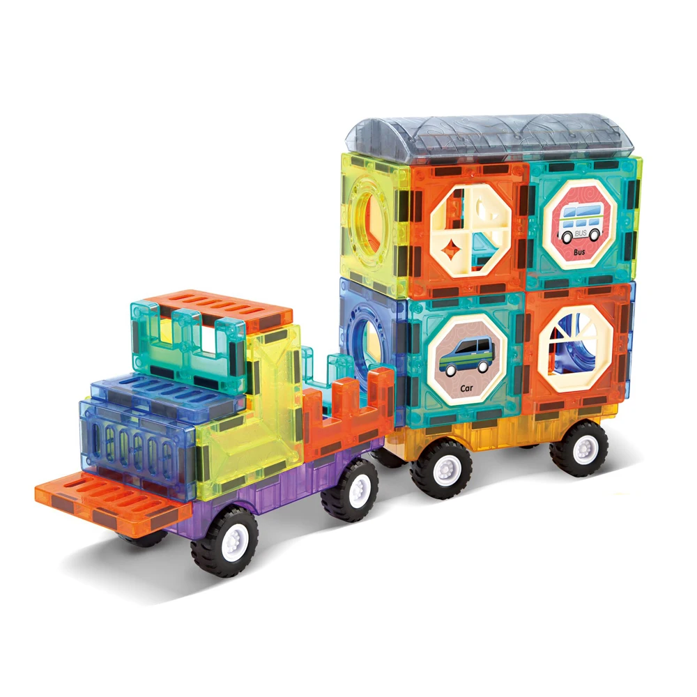 Magnetic Blocks Basic Set (44 pieces), STEM Toys for 3 4 5 6 7 Year Ol –  Brandz On Demand