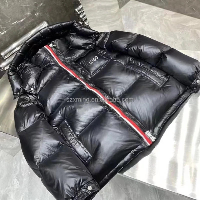Men's Winter Coat Down Filled Hooded Bomber Puffer Jacket - Buy Puffer ...