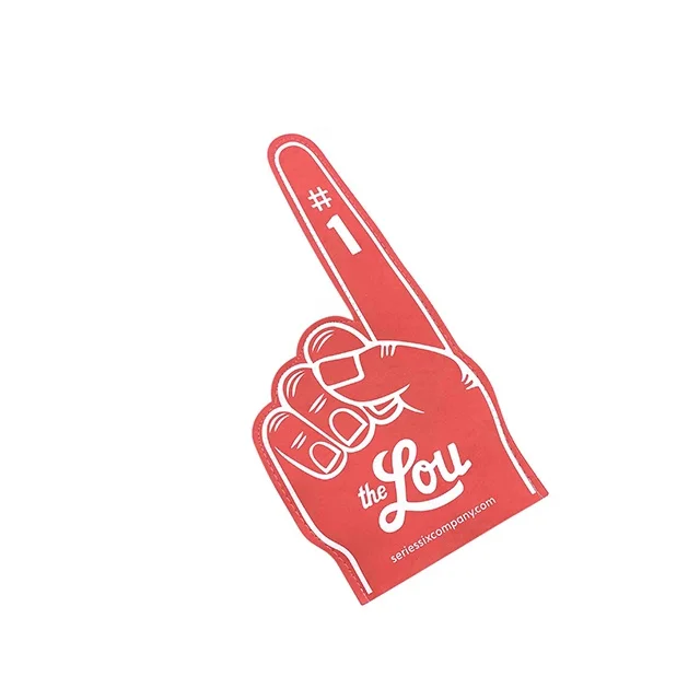 cheap promotional custom eva hand, sponge foam cheering hand, foam finger hand