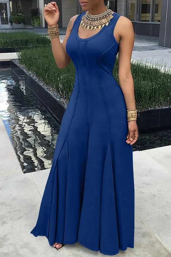 New Fashion Elegant Lady Evening Party Inner Dress Solid Color Sleeveless  Sexy Slim Dresses for Women T191
