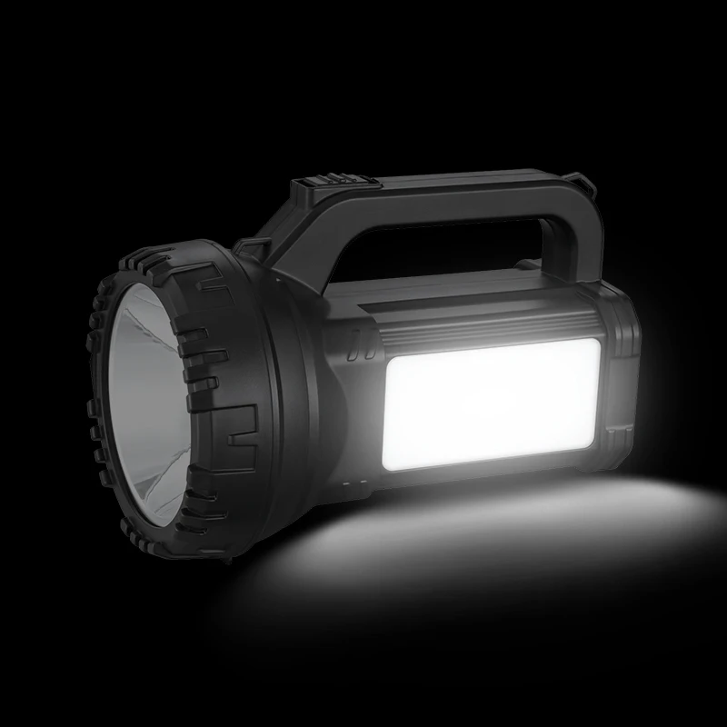 Factory Rechargeable LED Searchlight Battery with Side SMD Emergency Light Handheld Hunting Camping Outdoor