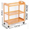 Original color three-tiered food cart