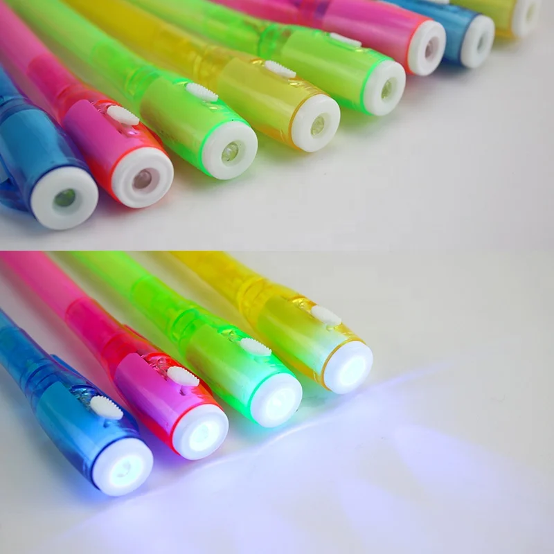 Creative UV Light Secret Invisible Pen for Kids