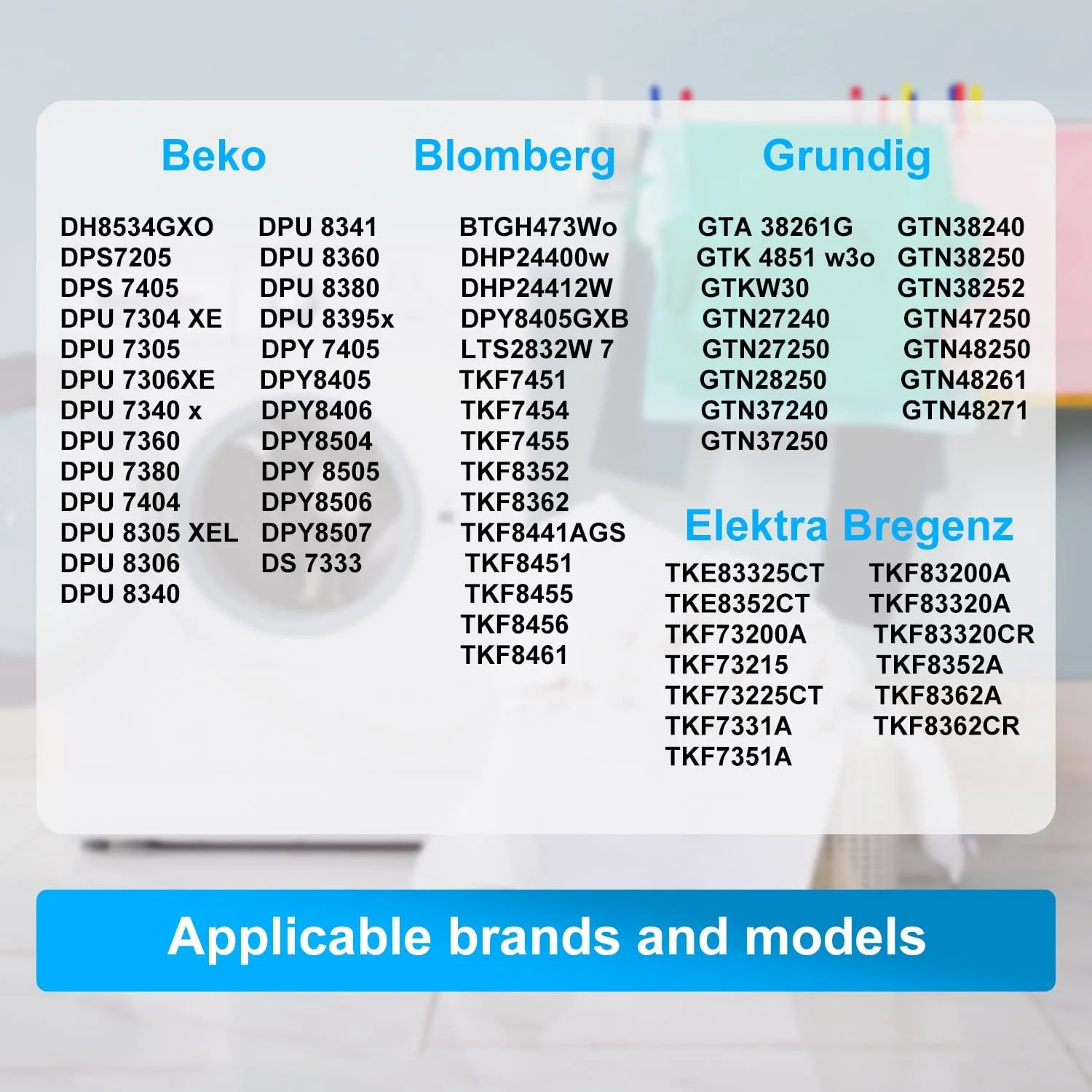 2 pezzi filtro in spugna per filtro essiccatore BLOMBERG TKF7451 BEKO