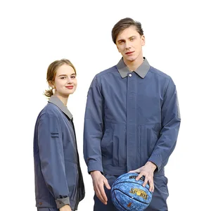 Wholesale Farmer Clothing Farm Black Workwear Anti-Static Breathable Cotton Unisex Work Coverall