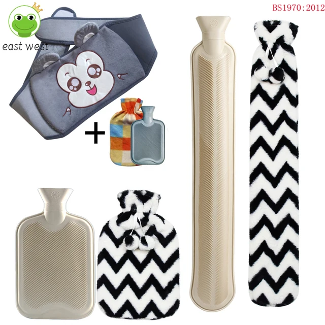 Made in China Factory 2000ml nature rubber hot water bag hot water bottle