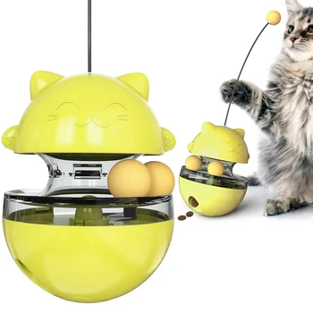 2024 Factory Customized Interactive Cat Food Leakage Toy Pet Slow Cat Feeder Toys
