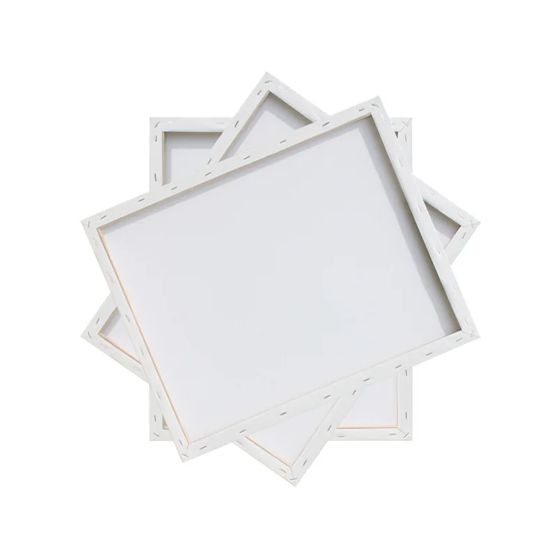 Bulk Blank Canvas Board Triple Primed Blank White Artists Canvases Pre