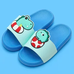 Новинка 2020, повседневная обувь из ПВХ на заказ с животными, Детские сланцы унисекс с мультяшным анимационным рисунком, детские домашние тапочки для девочек и мальчиков