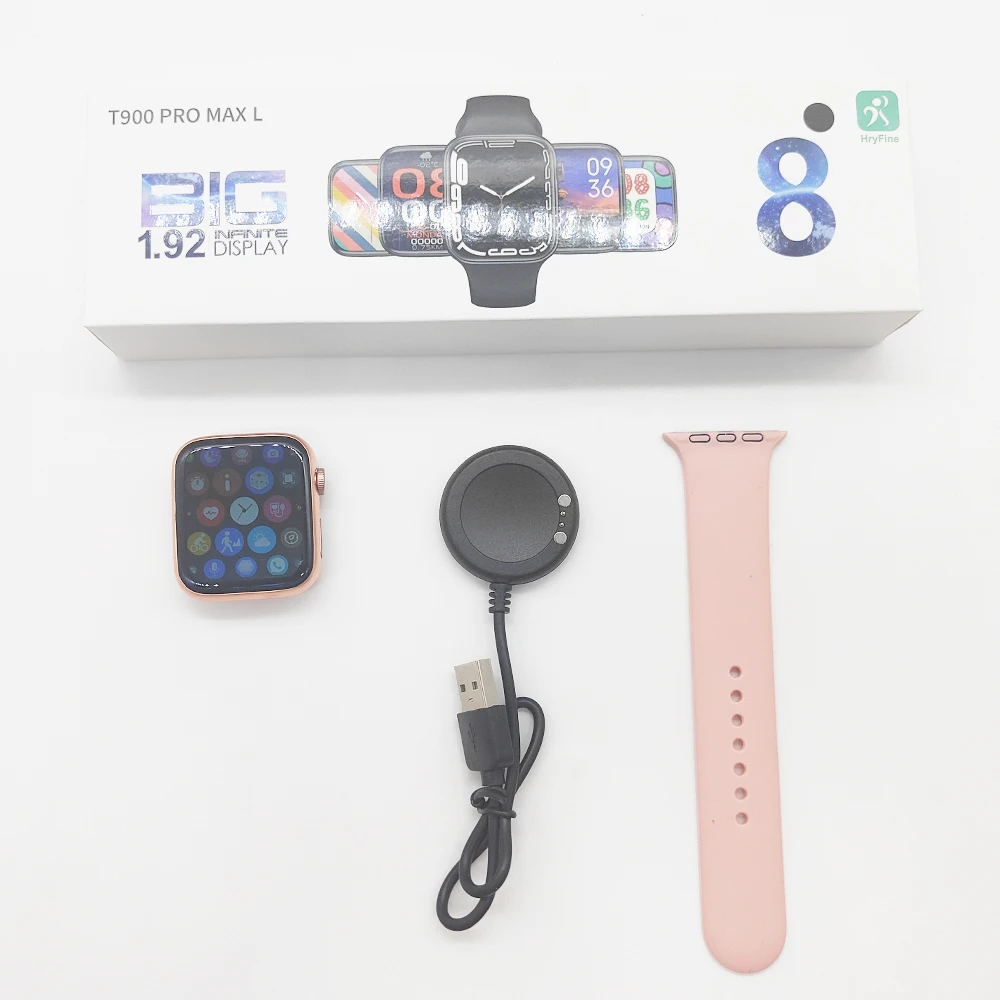 Newest Smart Watch T900 Pro Max L Series 8 Full Touch IWO Reloj Inteligente Montre Waterproof Seri 8 Smartwatch T900pro Max L