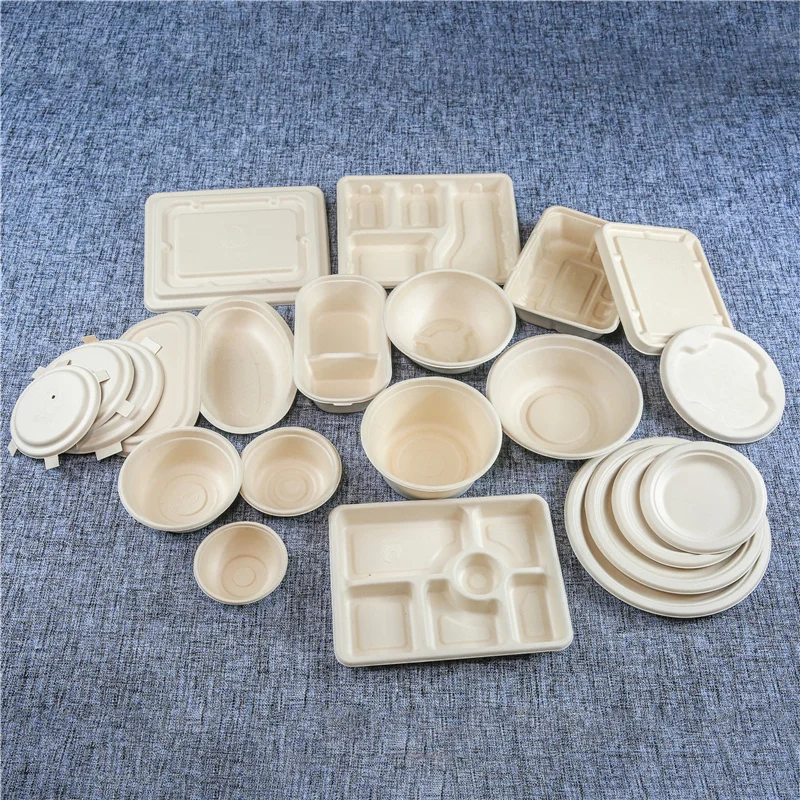 Cornstarch Sugarcane Bagasse Biodegradable Food Containers Wholesale