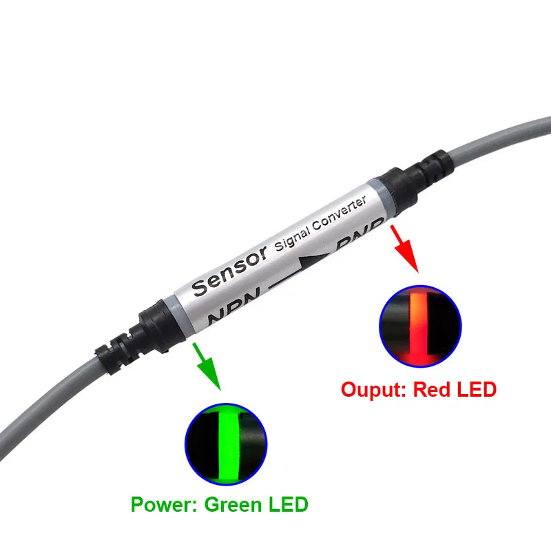 Sensor High Level Low Level Converter Plc Signal Pnp to Npn Proximity Photoelectric Switch Npn to Pnp