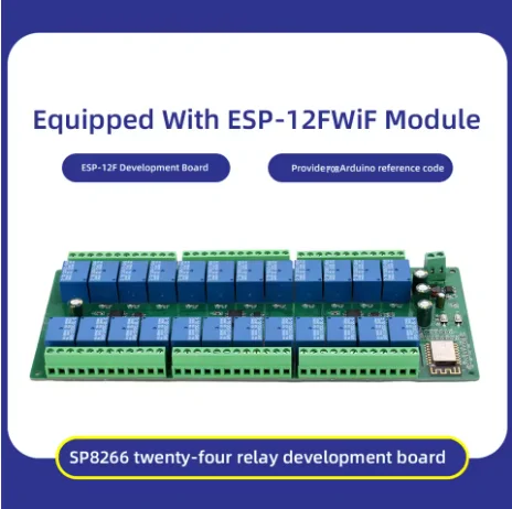 ESP8266 WIFI 24 Way 24 Channel Relay Module ESP-12F Development Board ...