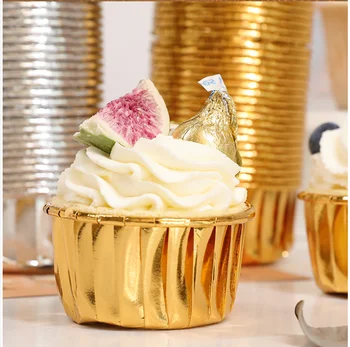 Disposable coated paper baking cups Mini muffin cake cups Cupcake Liner Cake baking pans are made of pure paper pulp