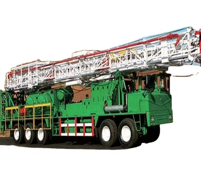 Api XJ450 Truck-Mounted Mobile oilfield rigs Oil Drilling Rig for oil rigs workover