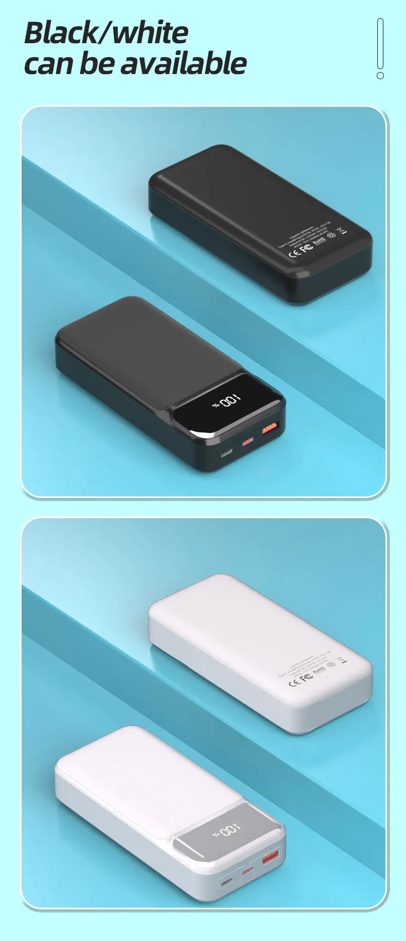 2023 Easy To Travel Carry Powerbank Univer0sal With Led Display