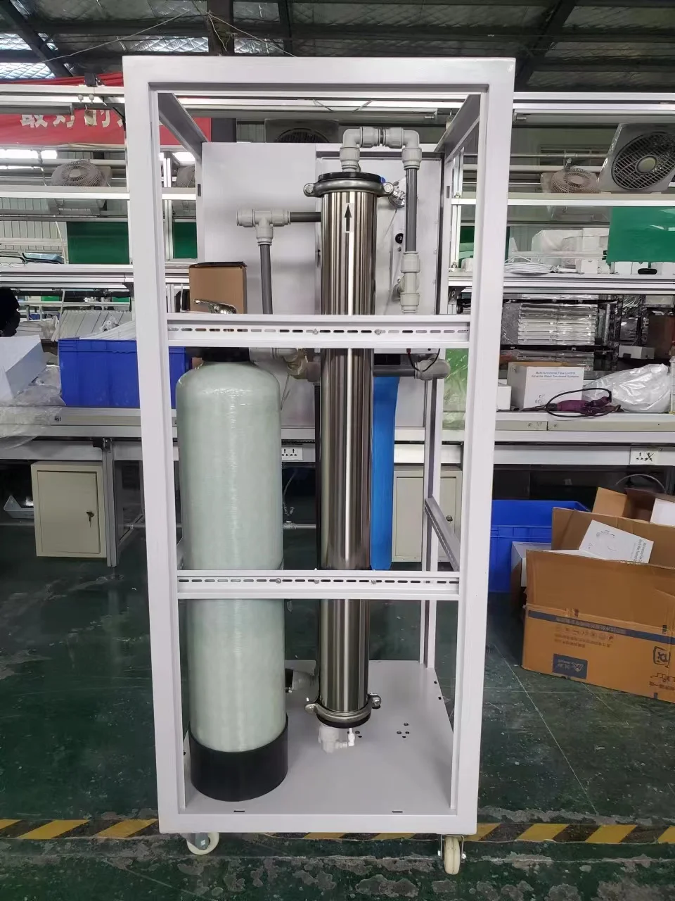 1000LPH Reverse Osmosis System RO Water Treatment Auto Flush Commercial Water Purifier Machinery