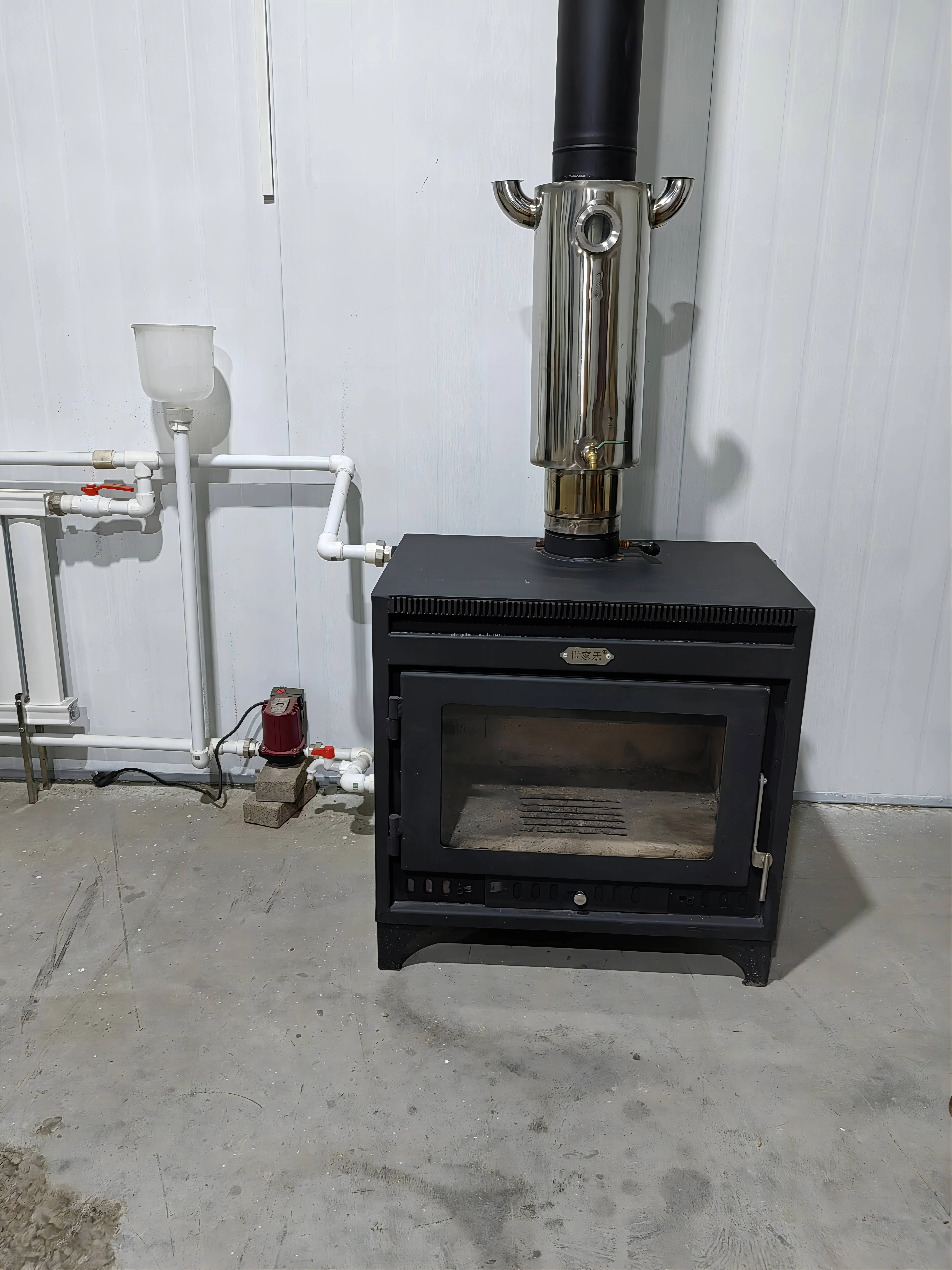 Wood Burning Stove Fireplace With Radiator - Buy Carbon Steel Fireplace ...