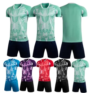 High Quality Breathable Men's Soccer Jersey Set Adult Football Kit with Automated Cutting Includes Uniforms and Jersg