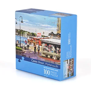 High Quality Landscape Pattern Custom Quantity Size 100 Piece Paper Jigsaw Puzzle for Children and Adults