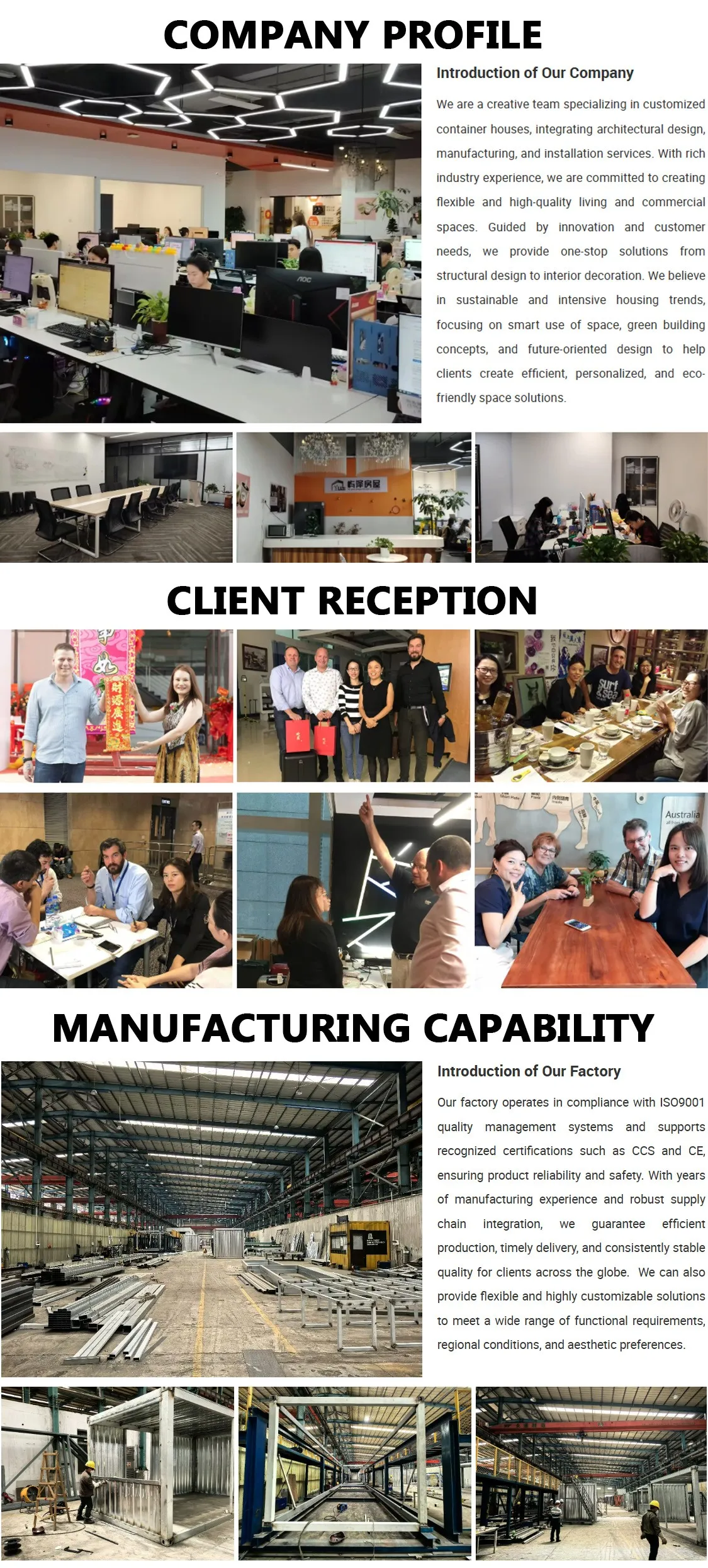 Luxury Prefabricated Houses Double Storey Prefab Container Restaurant with Furniture details