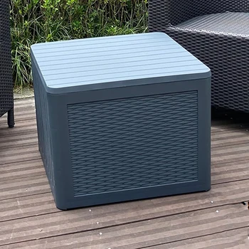Patio Furniture 34 Gallon Waterproof Lockable Plastic Outdoor Garden Deck Storage Box