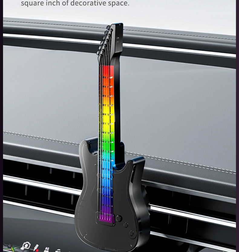 product premium design colorful guitar light car air freshener car air outlet clip aroma fragrance diffuser scented car perfume-8