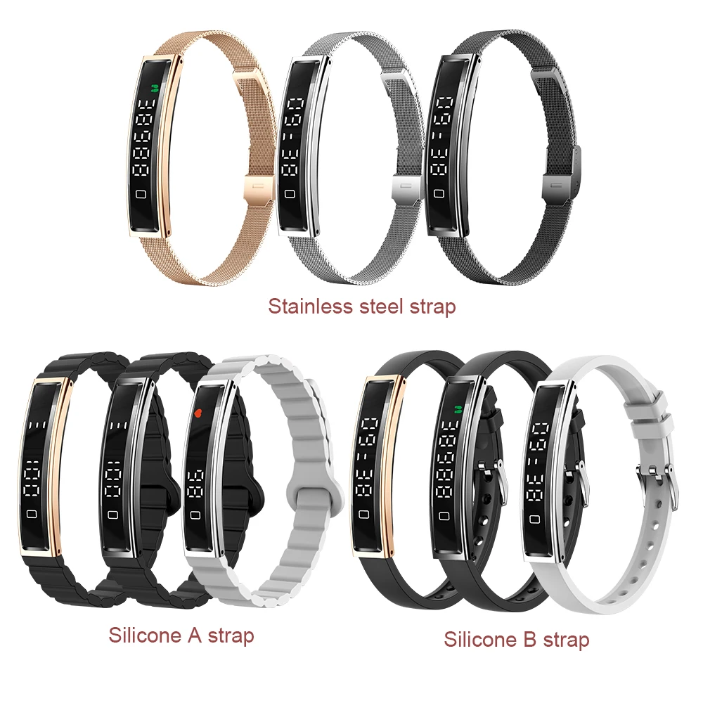 2025 Women's Health Smart Band LED Display Sleep Monitoring Sports Wristband Android Compatibility Fashion B3 Smart Bracelet