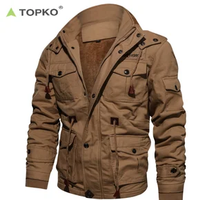 TOPKO High Quality Factory Wholesale Men Sports Jacket Plus Size Fur Outdoor Clothing