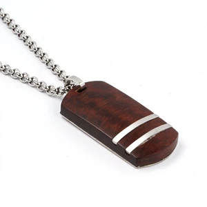 Custom Statement Wood Pendant Wooden Necklace Jewelry with Chain TIZTI Pendant