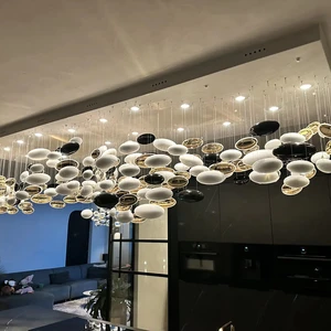 ECOJAS Project Luxury Design Bespoke Chandelier Handmade Glass Indoor Lighting Solution