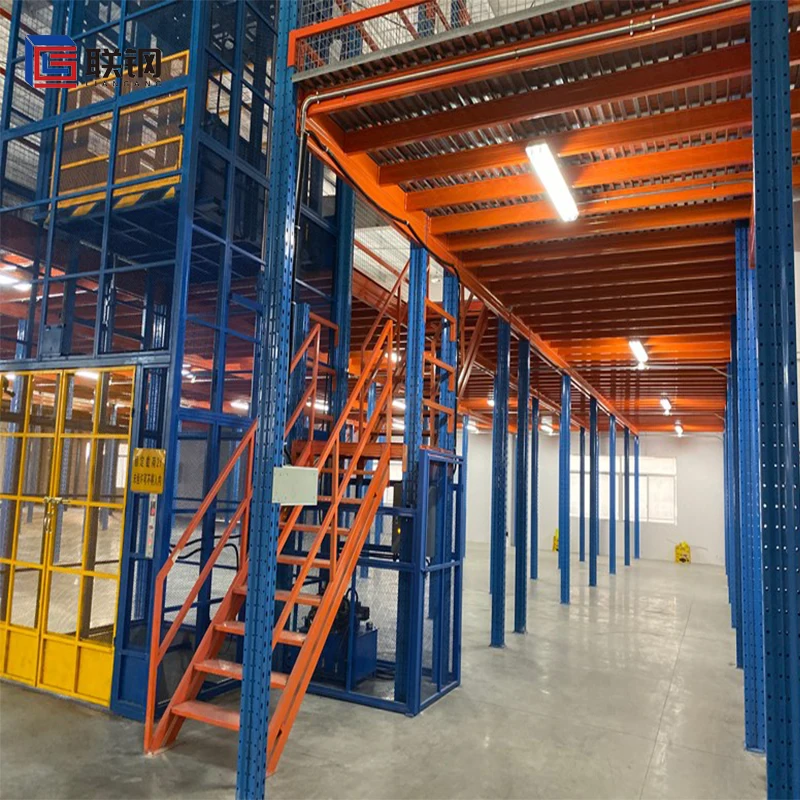 Mezzanine Floor Attic Loft Storage Rack Industrial Metal Stairs Racking Shelf Shelves for China