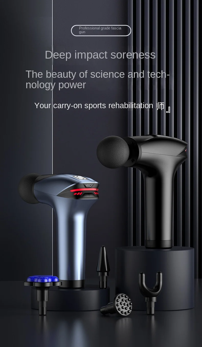 Fascia Gun Cross-border  Fascia Grab Mini Portable Fitness Muscle Relaxation Cervical Vertebra Massager Fascia Gun tide