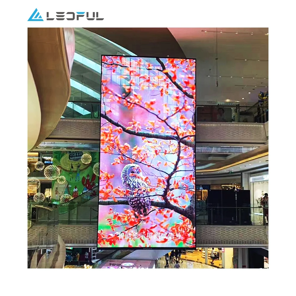 See Through Full Color High Brightness RGB P3.91 Mesh Grille Large Indoor Transparent Glass LED Display Panel Screen