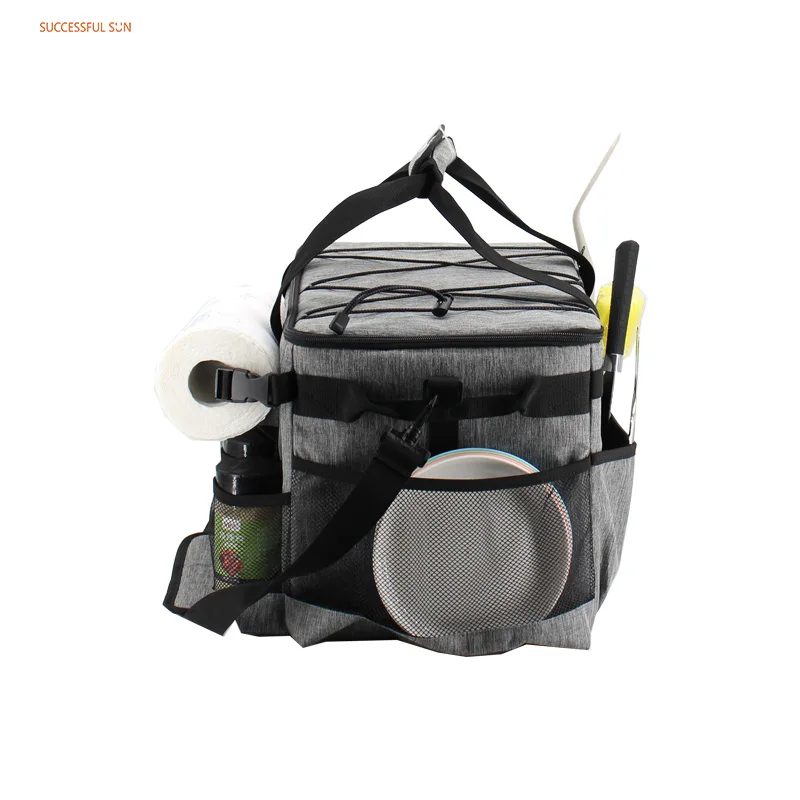 product wholesale customize logo picnic cooler bag food delivery bag for outdoor activities and bbq with lid-4