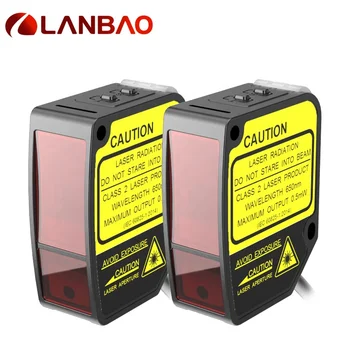 LANBAO plastic laser photoelectric sensor 50mm  RS-485 10-30VDC IP67 laser displacement sensor