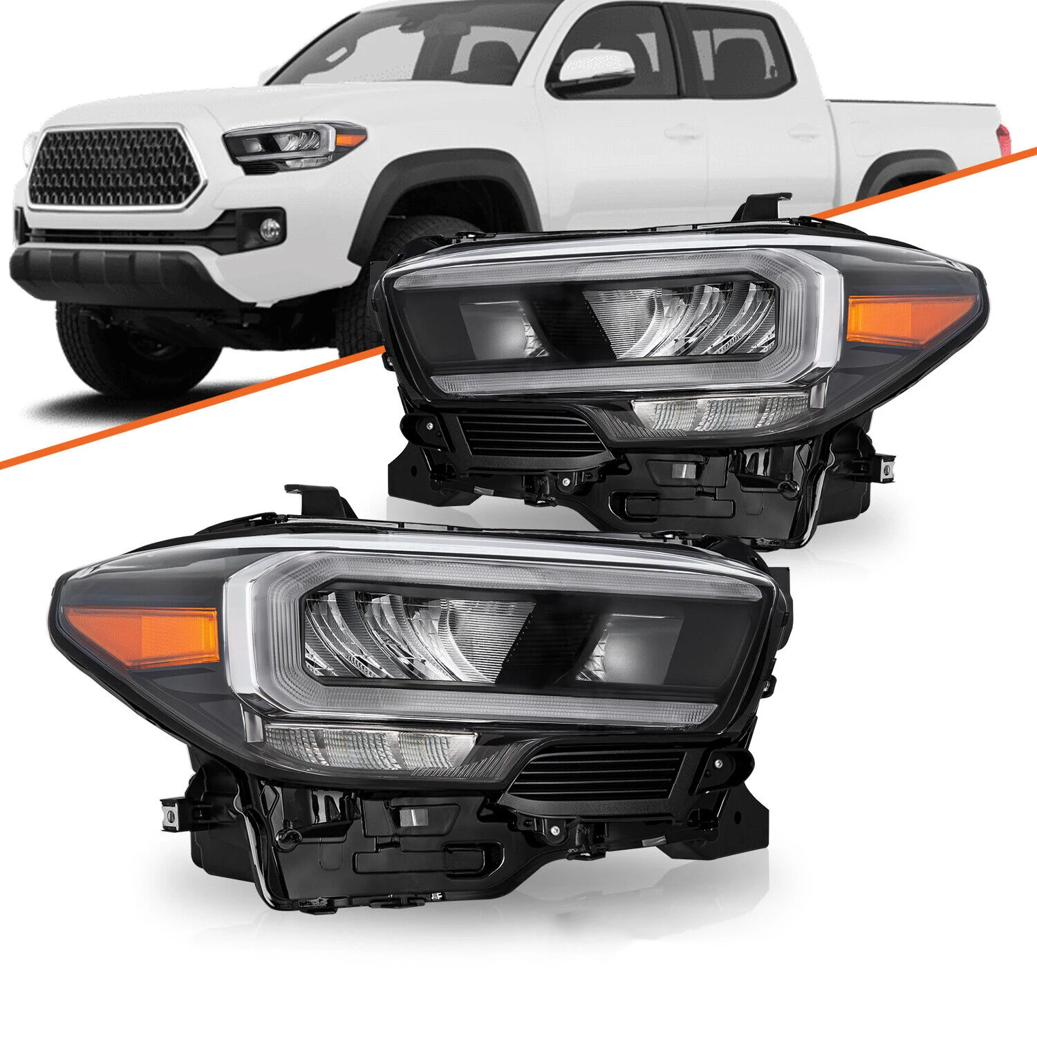 factory wholesale OEM auto parts left right LED headlight DRL headlamp for TOYOTA Tacoma 2016 2017 2018 2019 2020