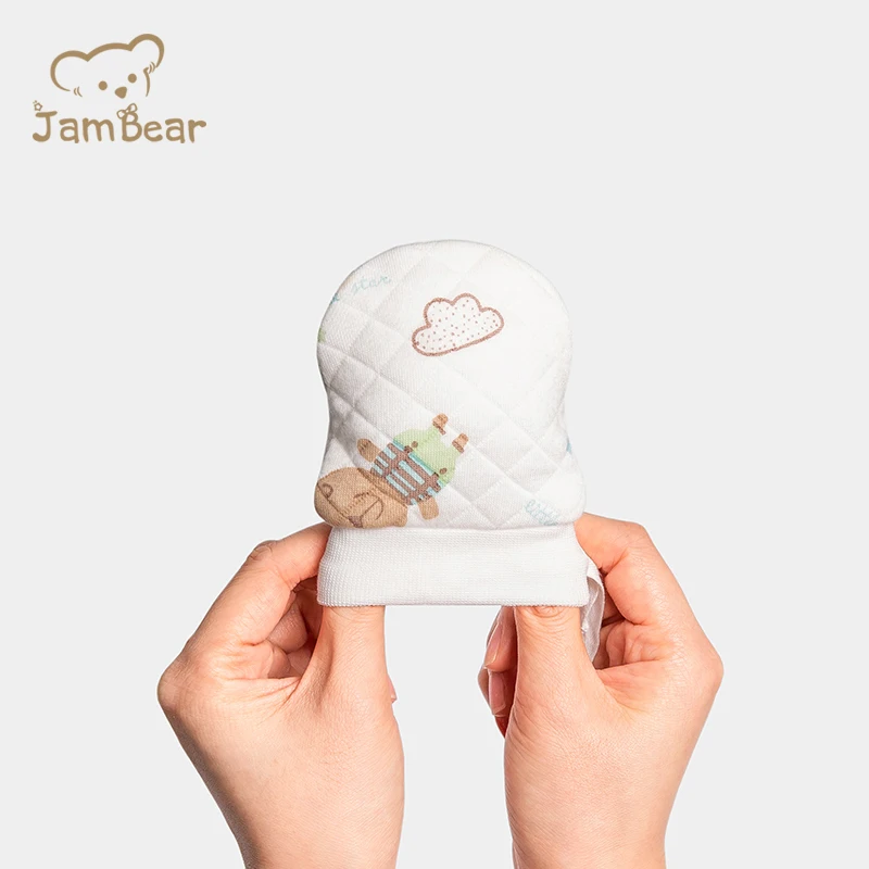 Варежки детские из 100% хлопка с защитой от царапин, детские варежки, высококачественные и удобные варежки для детей, поддержка унисекс, OEM-сервис