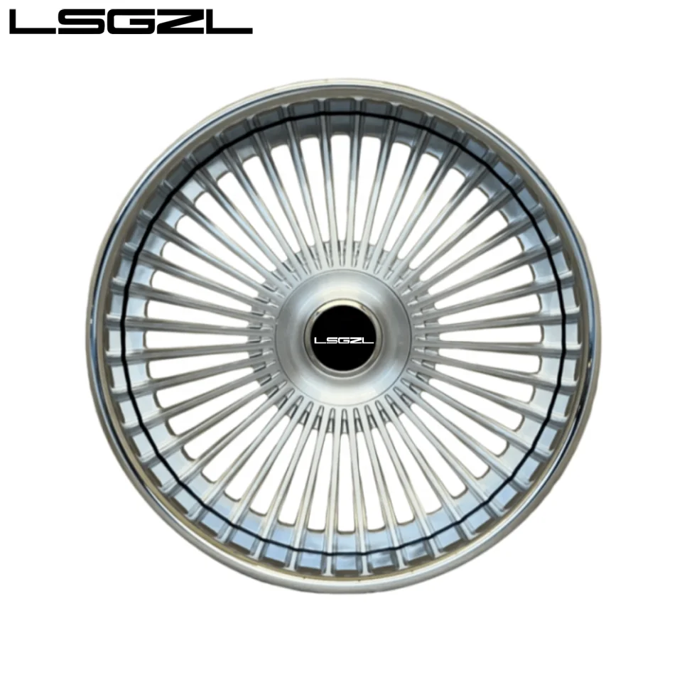 Forged 2-Piece Custom Polished 5x114.3 5x130 5x120 For Mercedes C8 Ferrari Alloy Deep Lip 16-26