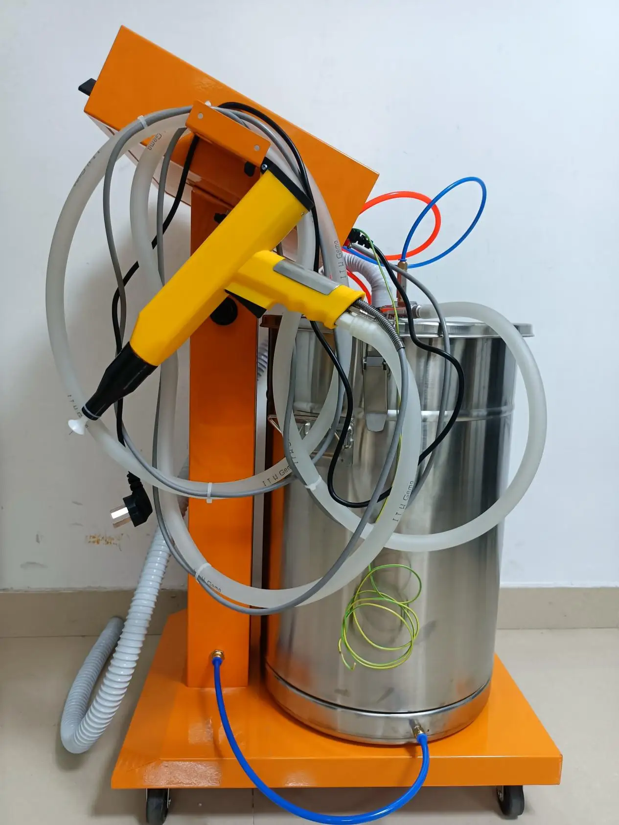 Manual Electrostatic Powder Coating Spray Gun and Machine with PLC ...