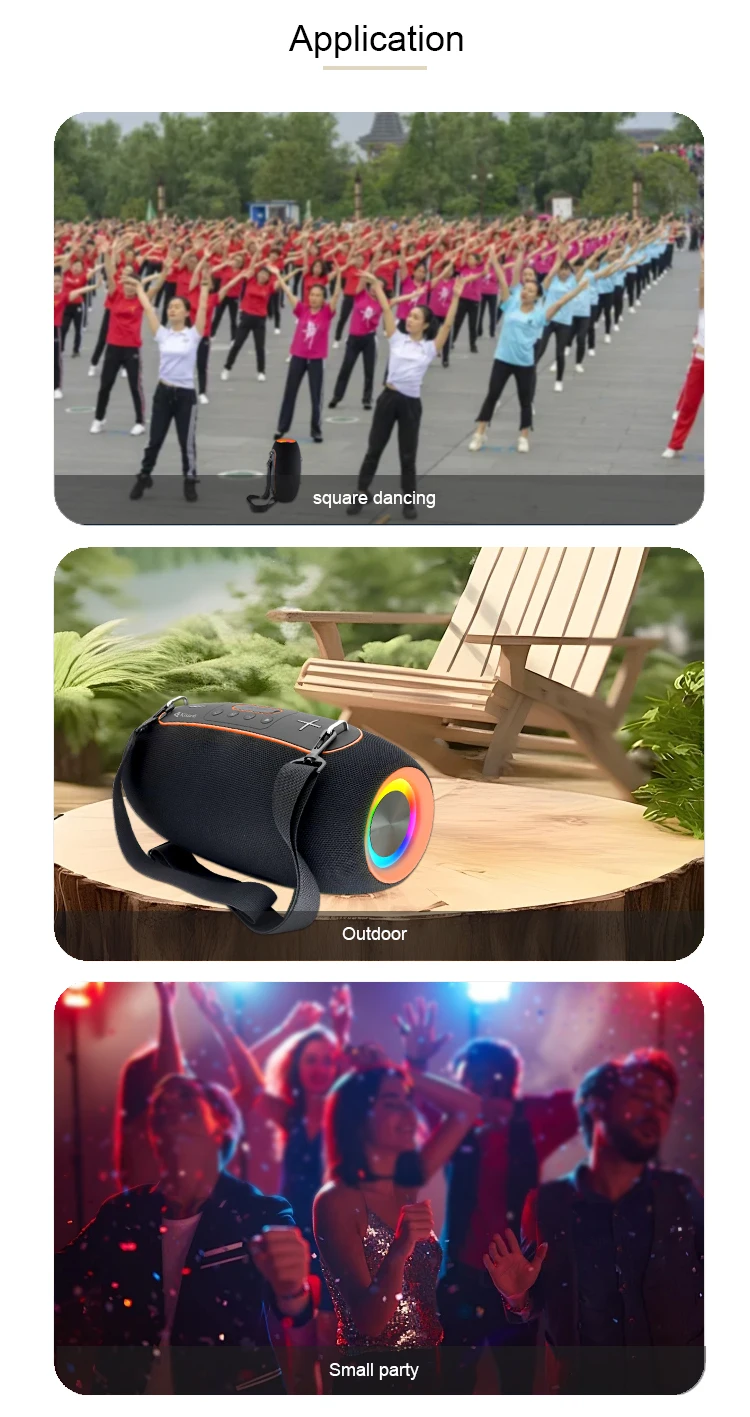 Kisonli K8 Professional Blue Tooth Speaker Custom logo Big Portable Speaker with 50W