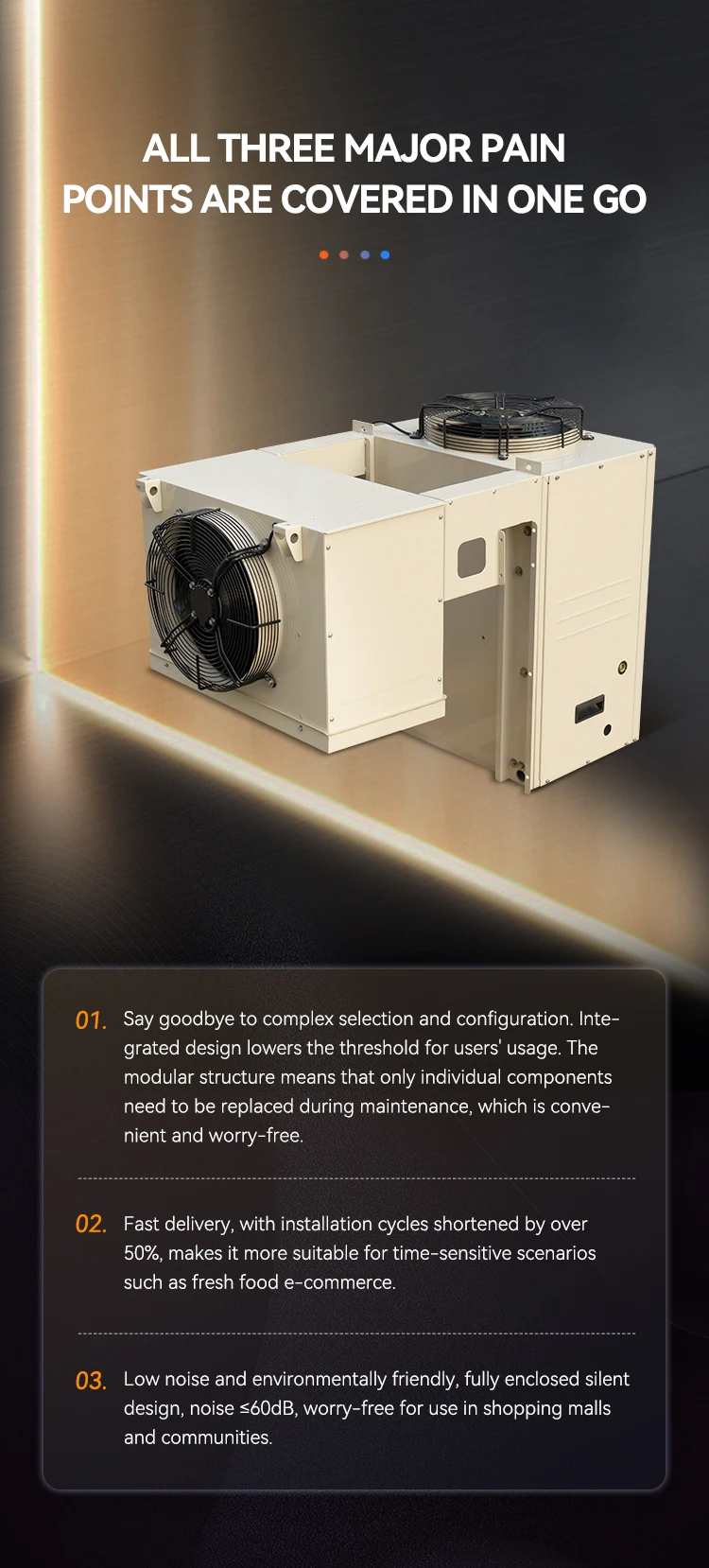 Mount Monoblock Refrigeration Unit, R507, 220V, 3.40KW - detail 8