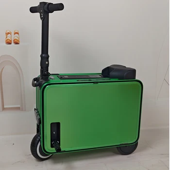 2024 20-Inch Electric Scooter Hardshell Aluminum Backpack Factory Direct Motorized Luggage Electric Suitcase for Traveling Bags