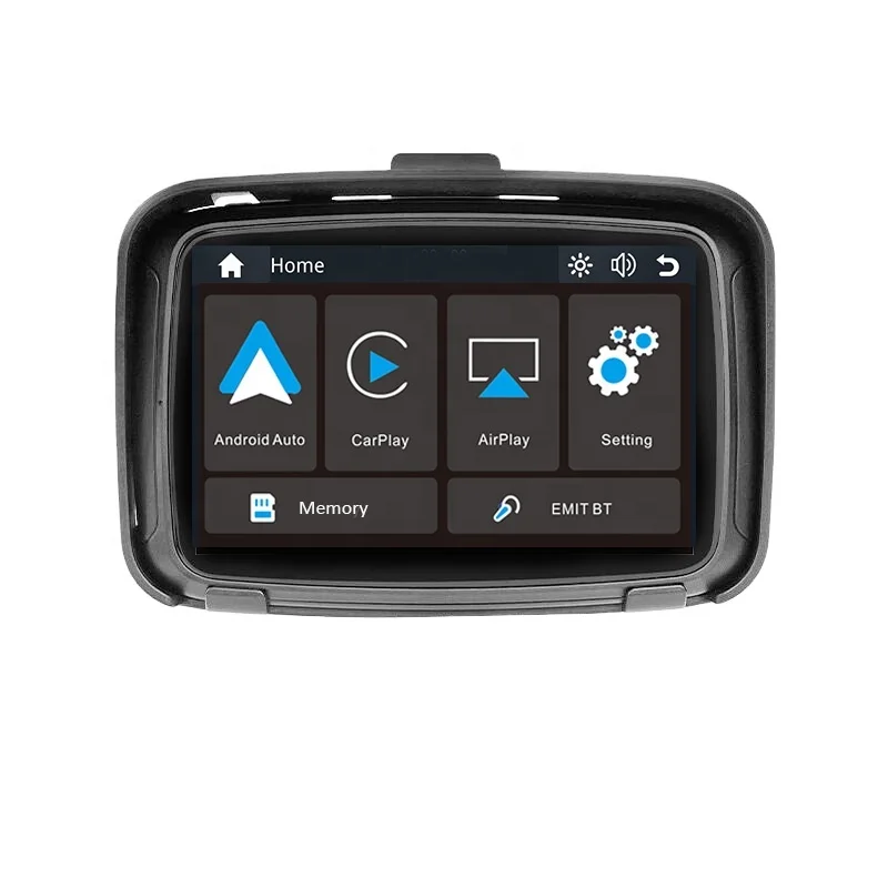 Новинка 5 дюймов IP67 Универсальная Беспроводная мультимедийная мотоцикл Carplay планшет с оперативной памятью крепление сделано в Китае