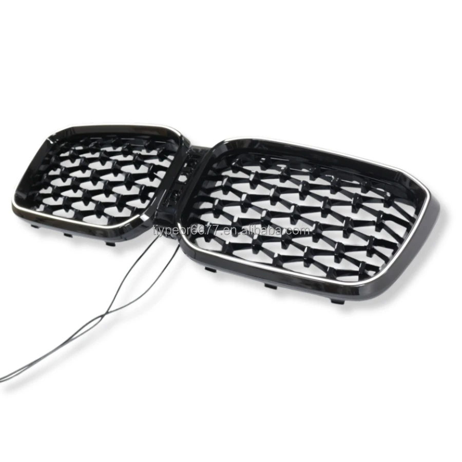 product tiypeor replacement grille for bmw 2022   2024 x3 g08 lci front bumper kidney grille sport style racing grills with led light-5