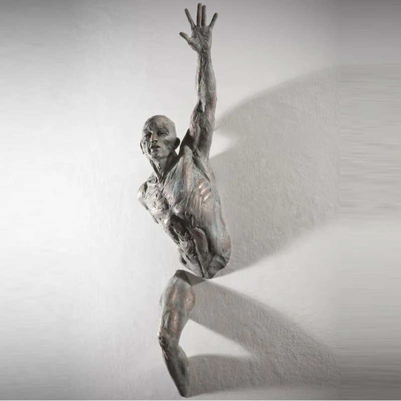 ウォールアートマン大ブロンズ抽象彫刻| Alibaba.com