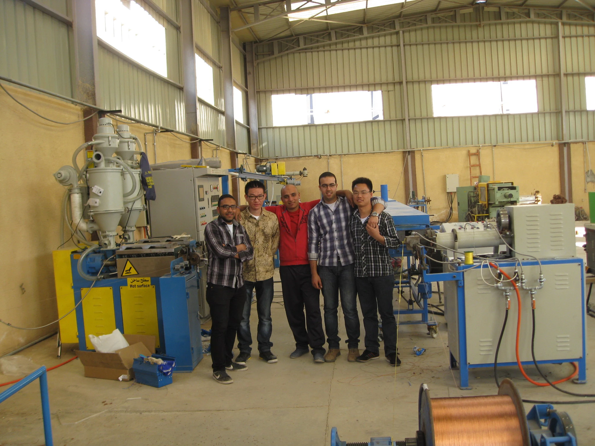 High Capacity Wire And Cable Making Machinery / Power Cable Jacket Extrusion Line
