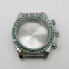 Steel Case Light Green Crystal Bezel