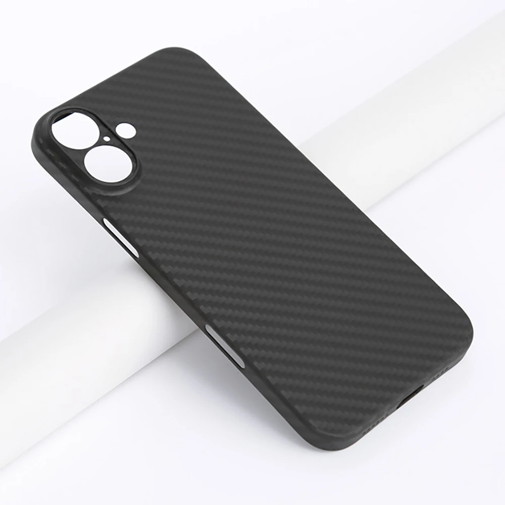 Laudtec Sjk880 Carbon Fiber Texture Phone Case Ultrathin Pp Lightweight Skin Friendly Cover Simple For Iphone 16 Plus Pro Max